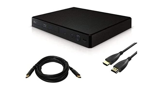 LG BP175 Blu-ray DVD Player, with HDMI Port Bundle, (Comes with a 6 foot HDMI cable)