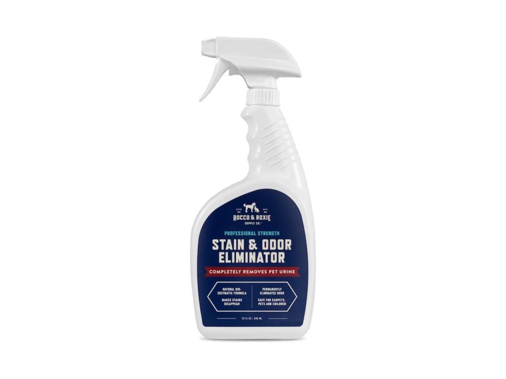 Rocco & Roxie Supply Professional Strength Stain and Odor Eliminator, Enzyme-Powered Pet Odor and Stain Remover for Dogs and Cat Urine, Spot Carpet Cleaner for Small Animal