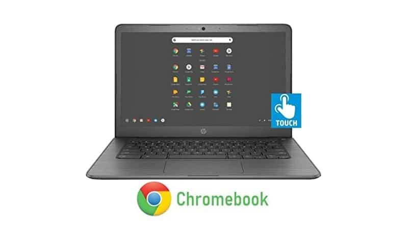 HP 14-inch Chromebook HD Touchscreen Laptop PC (Intel Celeron N3350 up to 2.4GHz, 4GB RAM, 32GB Flash Memory, WiFi, HD Camera, Bluetooth, Up to 10 hrs Battery Life, Chrome OS , Black)
