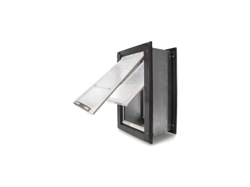 Endura Flap Wall Mount Pet Door Double Flap | Small, Medium, Large, Extra Large | White, Tan, Black