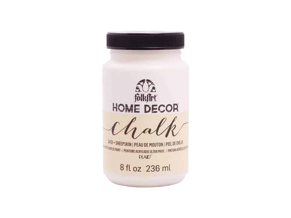 FolkArt Home Decor Chalk Furniture & Craft Paint In Assorted Colors, 8 ounce, Sheepskin