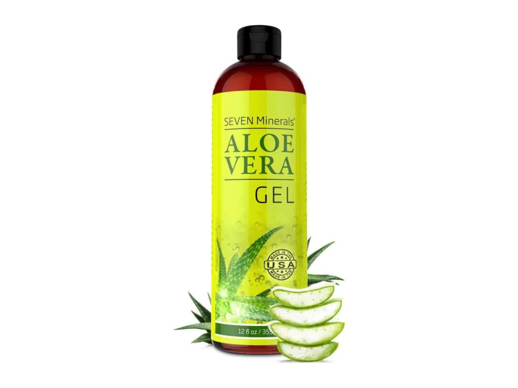 Organic Aloe Vera Gel with 100% Pure Aloe From Freshly Cut Aloe Plant, Not Powder - No Xanthan, So It Absorbs Rapidly With No Sticky Residue - Big 12 oz