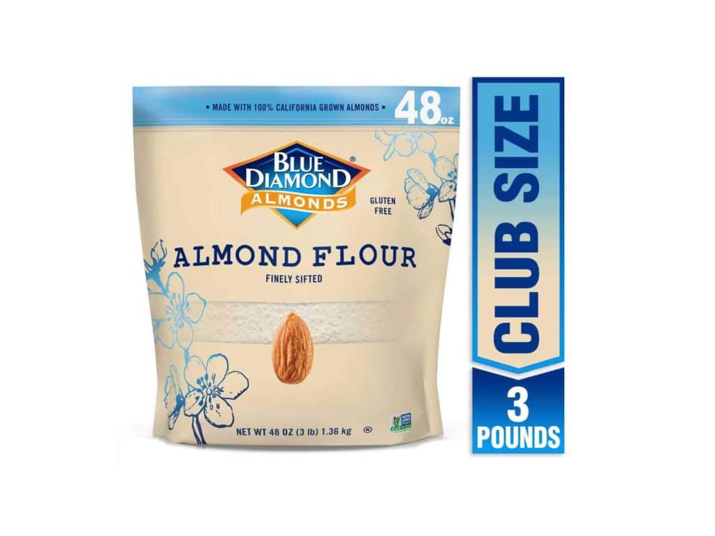 Blue Diamond Almond Flour, Gluten Free, Blanched, Finely Sifted 3 Pound bag