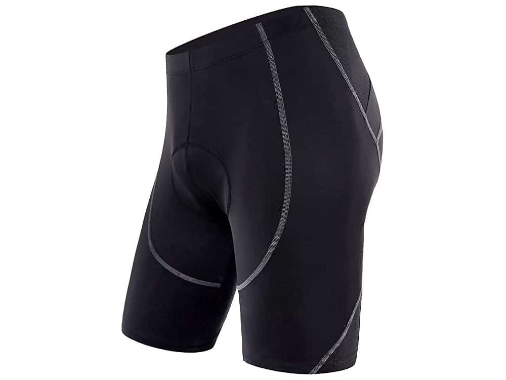 Sportneer Men's Cycling Shorts 4D Coolmax Padded Bike Bicycle Pants Tights, Breathable & Absorbent