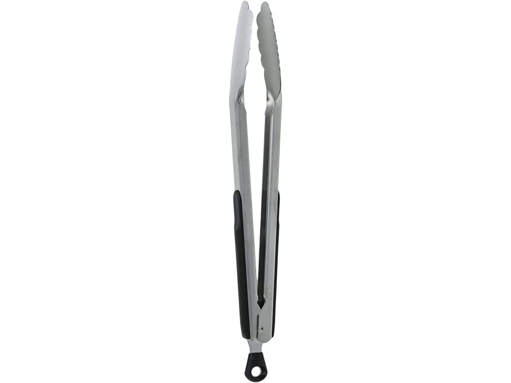 OXO Good Grips 12-Inch Stainless-Steel Locking Tongs, Multicolor