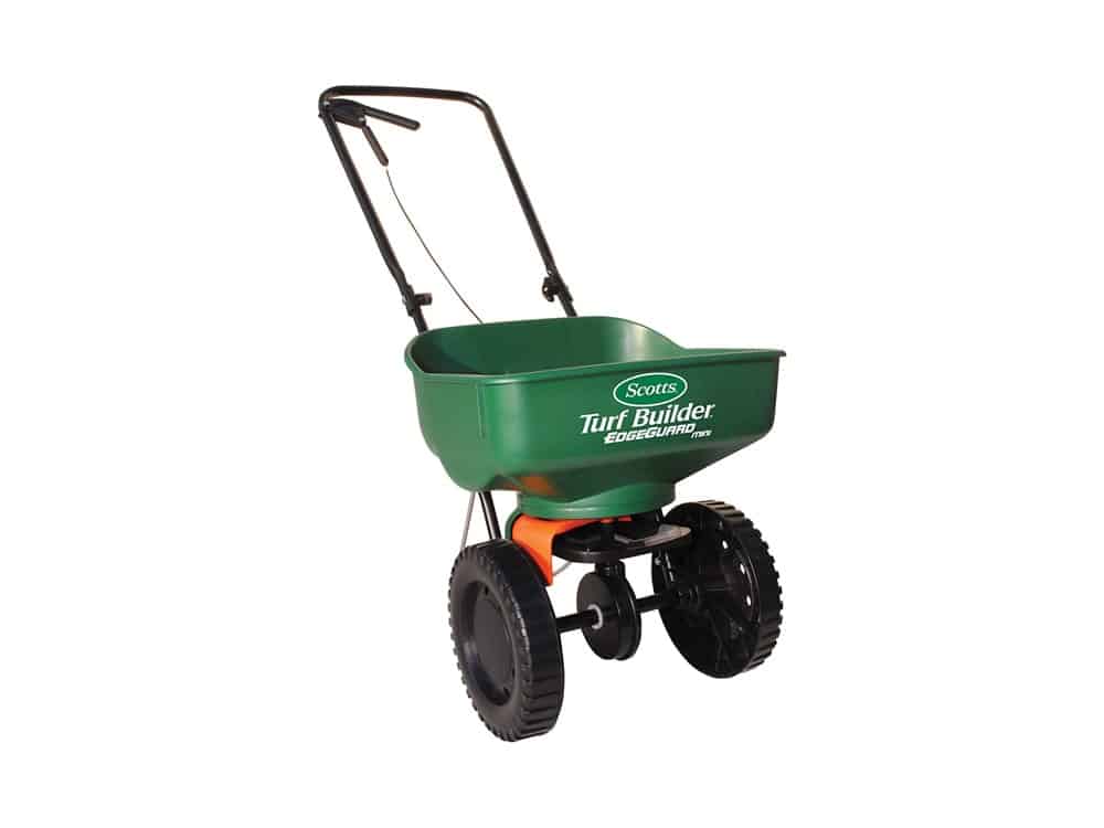 Scotts 76121 Turf Builder EdgeGuard Mini Broadcast Spreader