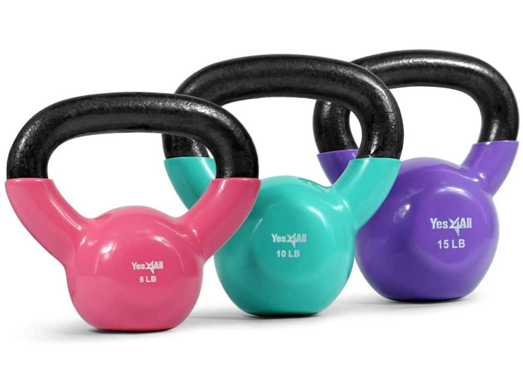 Yes4All Combo Coated Kettlebell Set of Weights