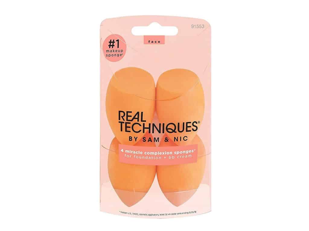 Real Techniques Miracle Complexion Beauty Sponge Makeup Blender, Set of 4