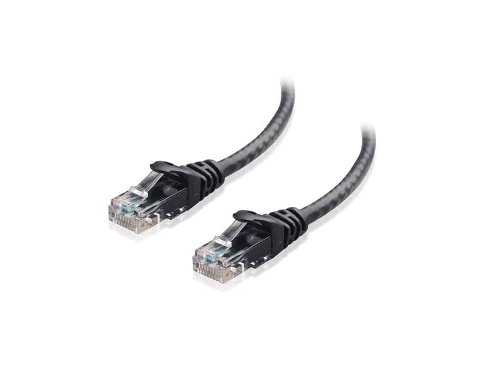 Cable Matters Snagless Cat6 Ethernet Cable (Cat6 Cable, Cat 6 Cable) in Black 30 ft