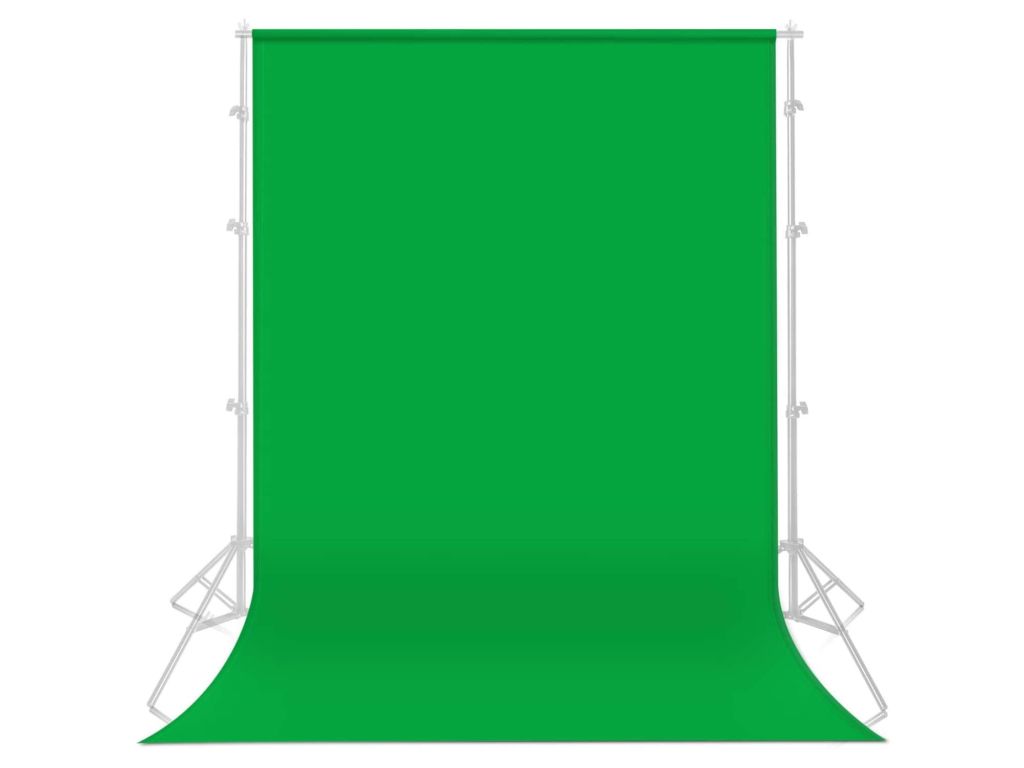 Yesker 5.9X 9.5 ft Green Screen for Photography, Chromakey Muslin Backdrop Background for Photo Video Studio, Zoom, YouTube, Online Meetings (Stand NOT Included)