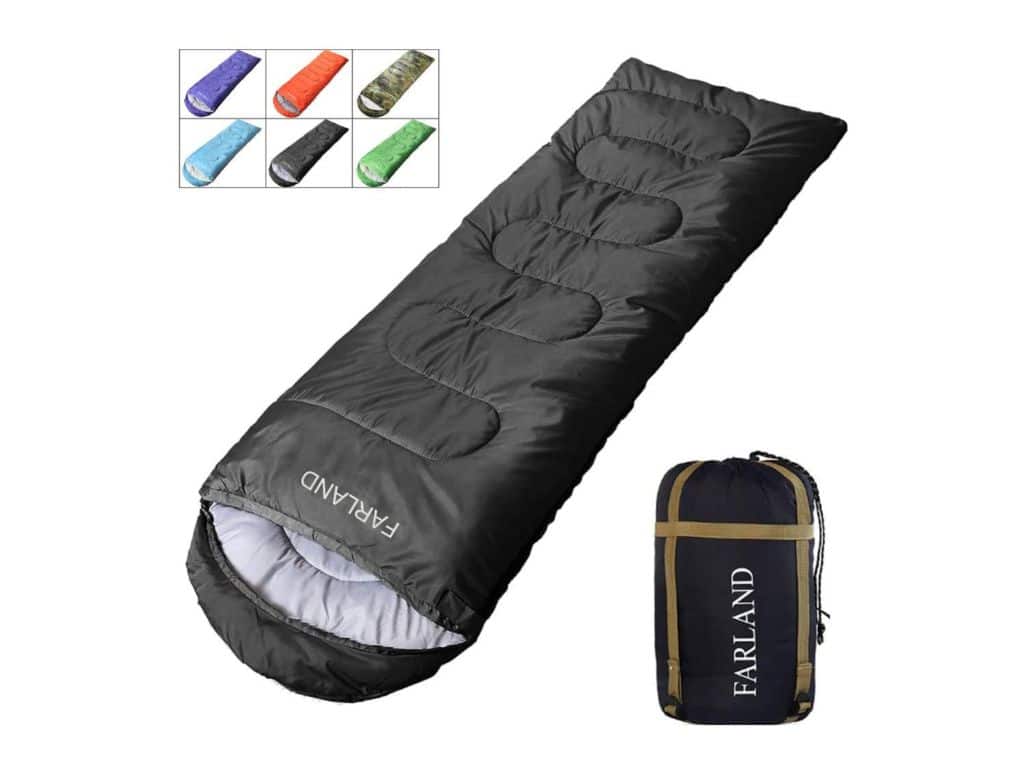 FARLAND Sleeping Bags 20℉ for Adults Teens Kids with Compression Sack Portable and Lightweight for 3-4 Season Camping, Hiking, Waterproof, Backpacking and Outdoors