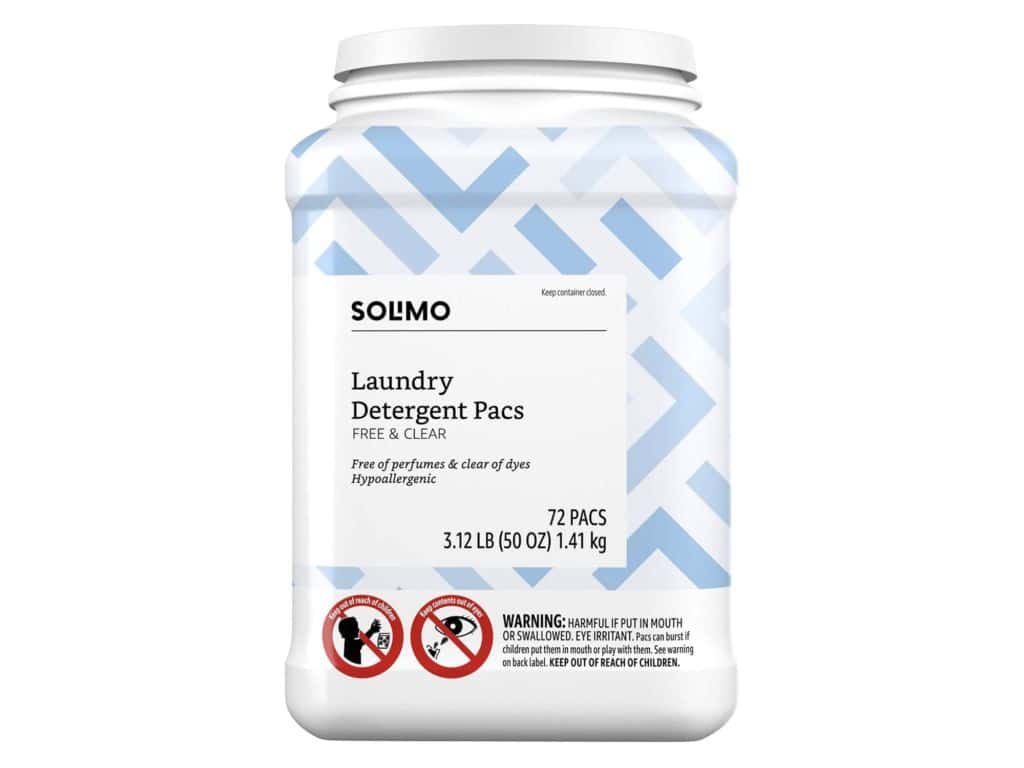 Amazon Brand - Solimo Laundry Detergent Pacs, Fresh Scent, 120 count