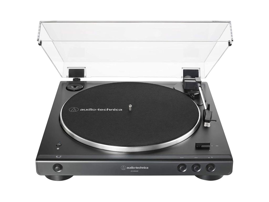 Audio-Technica AT-LP60XBT-BK Fully Automatic Wireless Belt-Drive Turntable (Black) (ATLP60XBTBK)