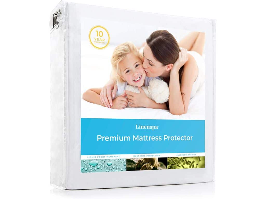 Linenspa Premium Smooth Fabric Mattress Protector