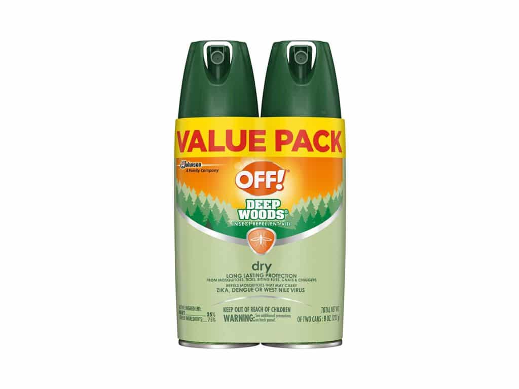 OFF! Deep Woods Insect & Mosquito Repellent VIII, DryTouch Technology, Long Lasting Protection 4 oz. (Pack of 2)