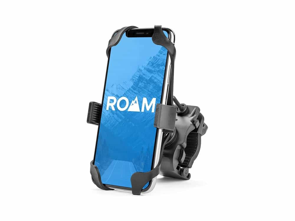 Roam Universal Premium Bike Phone Mount for Motorcycle - Bike Handlebars, Adjustable, Fits iPhone 12, 12Pro 11, X, XR, 8 | 8 Plus, 7 | 7 Plus | Galaxy, S10, S9, S8, Holds Phones Up to 3.5" Wide