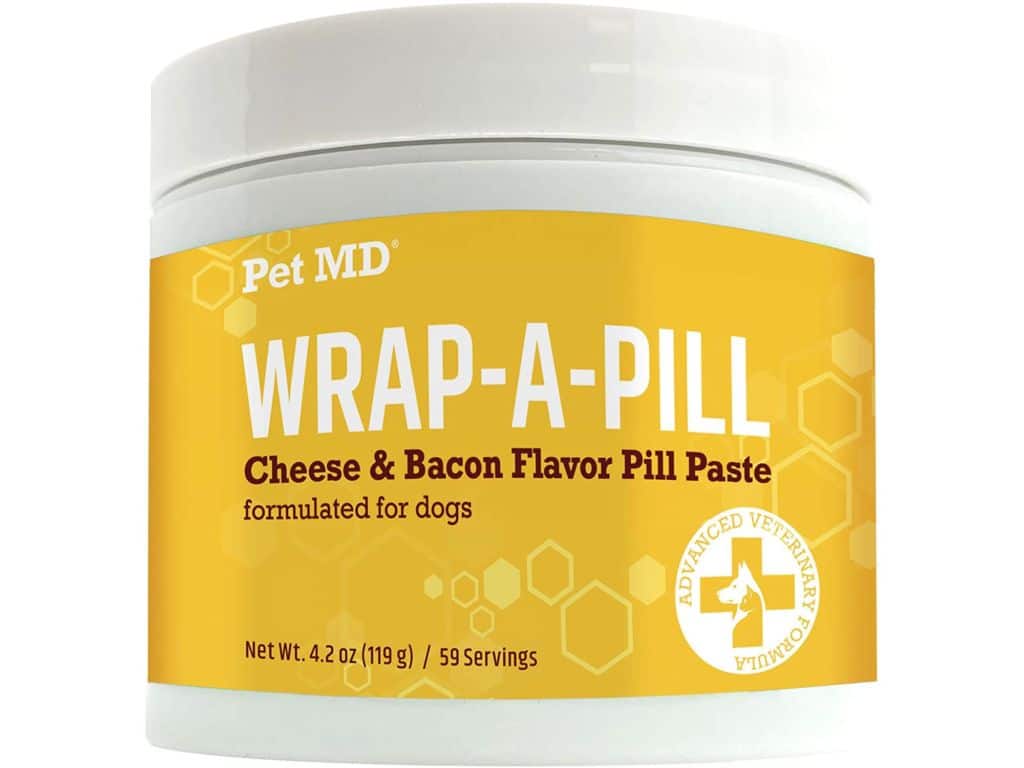 Pet MD Wrap A Pill Cheese & Bacon Flavor Pill Paste for Dogs - Make a Pocket or Pouch to Hide Pills & Medication