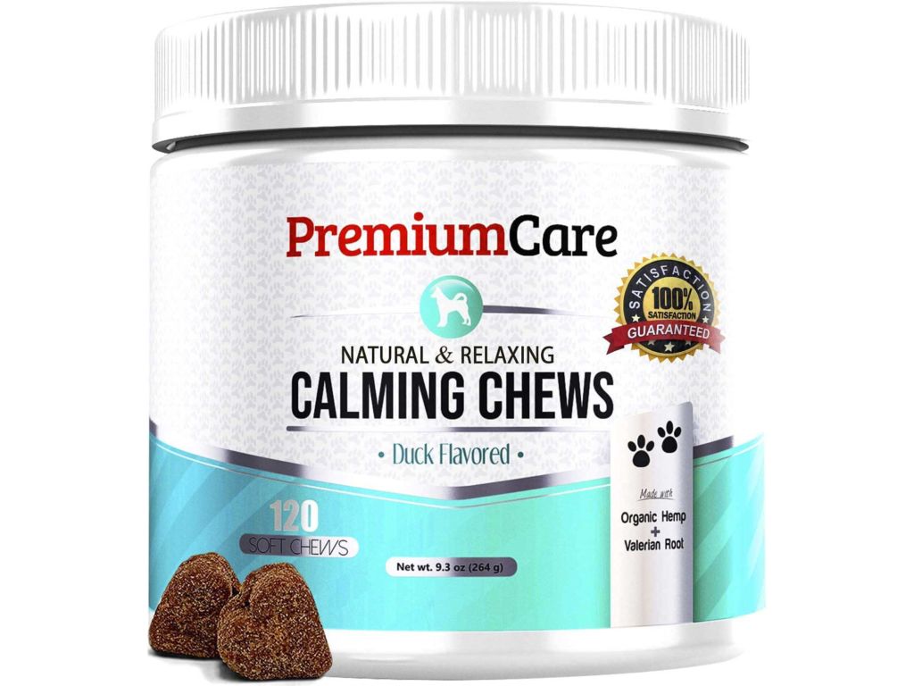 Calming Treats for Dogs - 120 Chews - Made In USA - Vet Recommended - Helps Keep Your Dog Calm And Relaxed During Stressful Situations Such As Fireworks, Thunderstorms, Separation & Travel