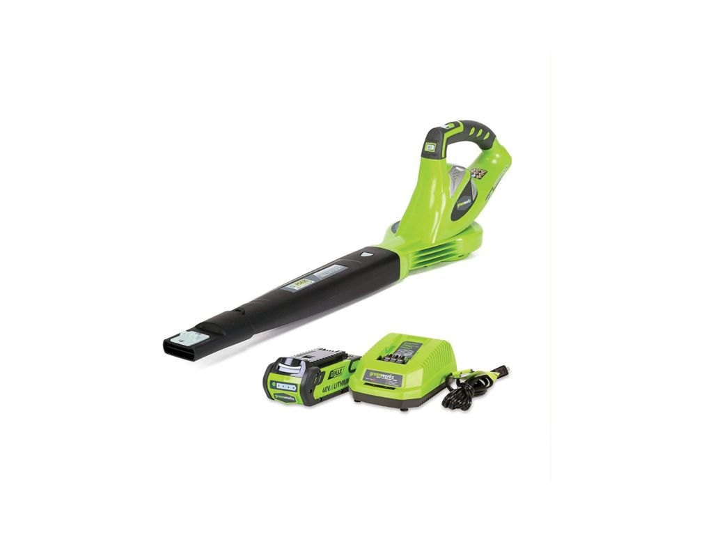 Greenworks 40V 150 MPH Variable Speed Cordless Leaf Blower, 2.0Ah Battery and Charger Included, 24252