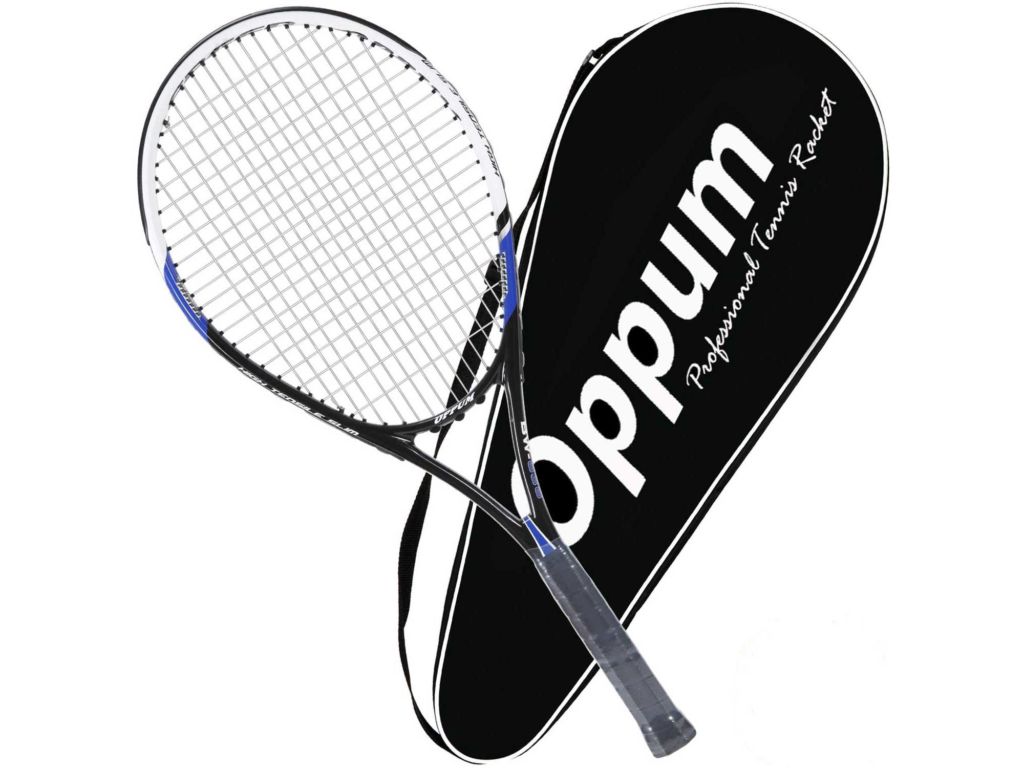 OPPUM Adult Carbon Fiber Tennis Racket, Super Light Weight Tennis Racquets Shock-Proof and Throw-Proof, Include Tennis Bag Tennis Overgrip