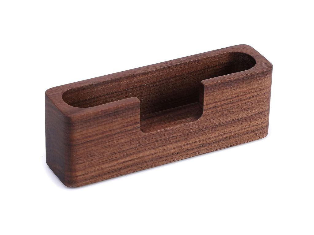 MaxGear Business Card Holder Wood Business Card Holder for Desk Business Card Display Holder Desktop Business Card Stand for Office, Tabletop – Oval