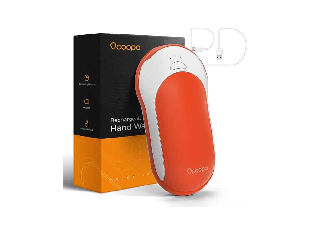 OCOOPA Quick Charge Hand Warmers, Power Delivery 10000 mAh USB C Electric Hand Warmer Rechargeable Power Bank, 15hrs Long Lasting, 3 Heat Levels, Perfect for Outdoors, Great Gift Women Men