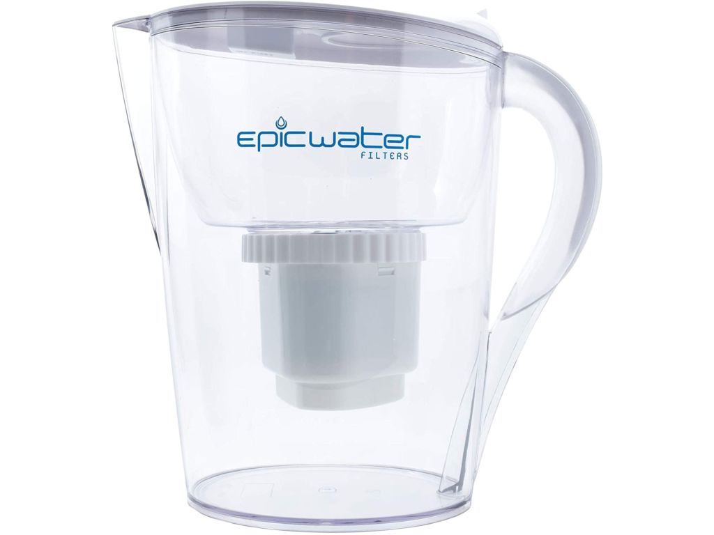 Epic Pure Water Filter Pitchers for Drinking Water, 10 Cup 150 Gallon Long Last Filter, Tritan BPA Free, Removes Fluoride, Chlorine, Lead, PFAS, PFOA