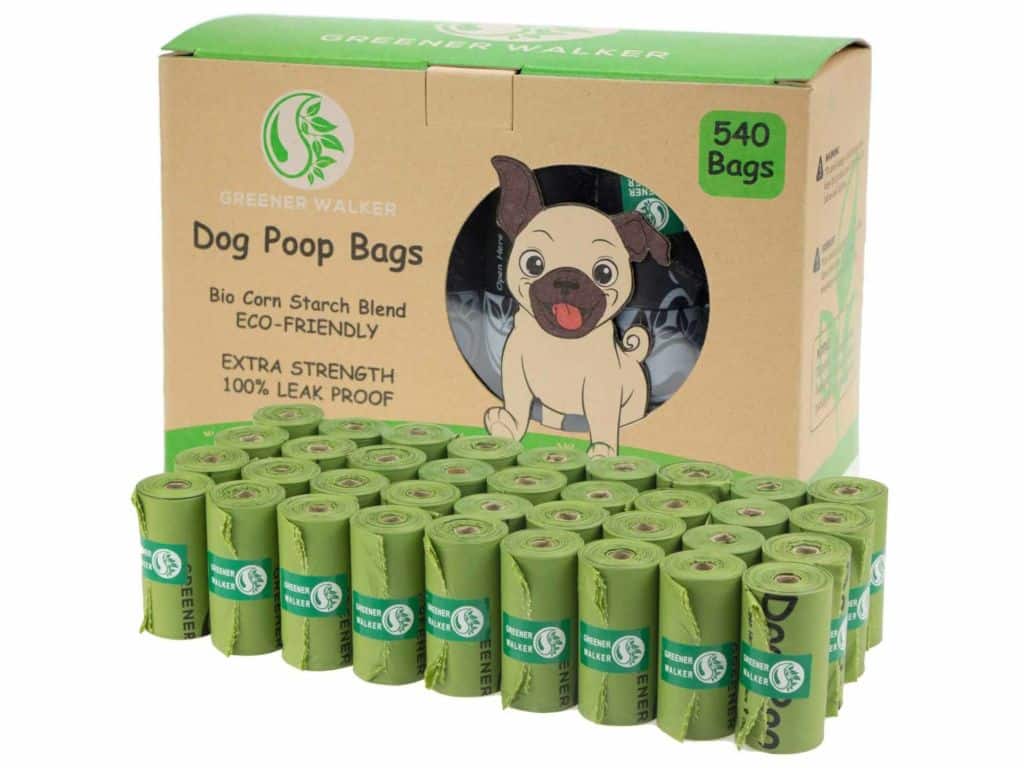 Greener Walker Poop Bags for Dog Waste-540 Bags,Extra Thick Strong 100% Leak Proof Biodegradable Dog Waste Bags