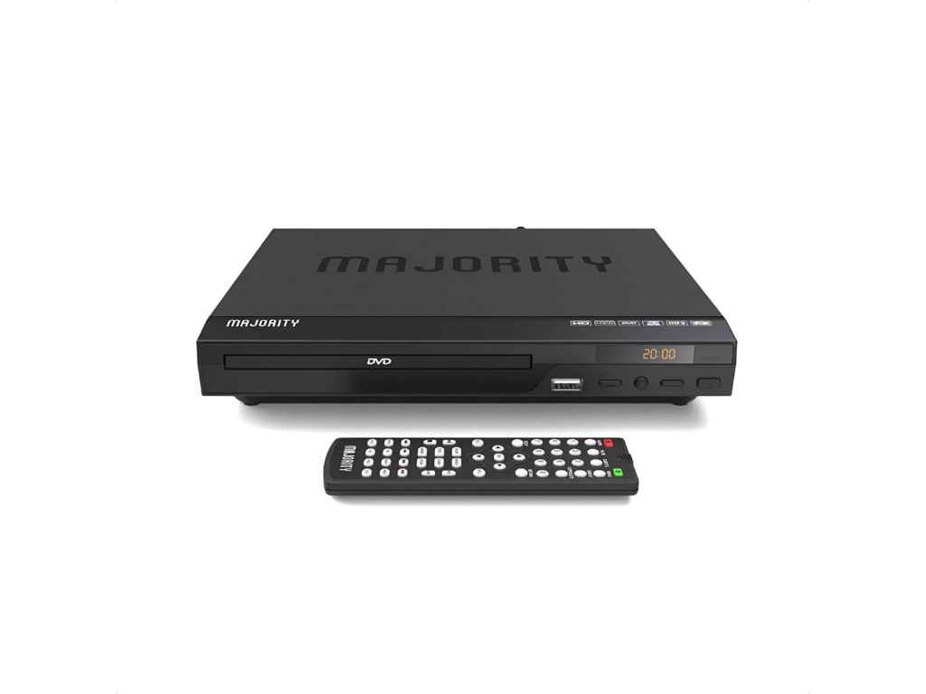Majority Scholars Compact DVD Player, Multi-Region Region Free, USB Port, RCA & HDMI Port, Built-in PAL/NTSC System, HDMI Cable Included