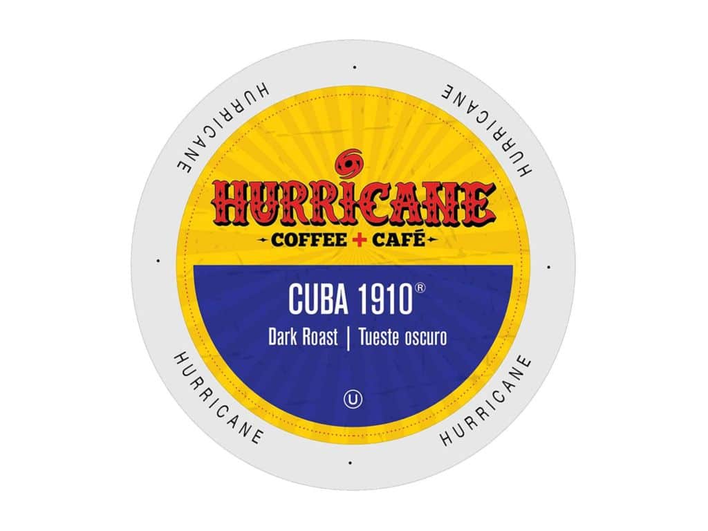 Hurricane Coffee Cuba 1910 Coffee, Single Serve Cups for Keurig K Cup Brewers, 24Count