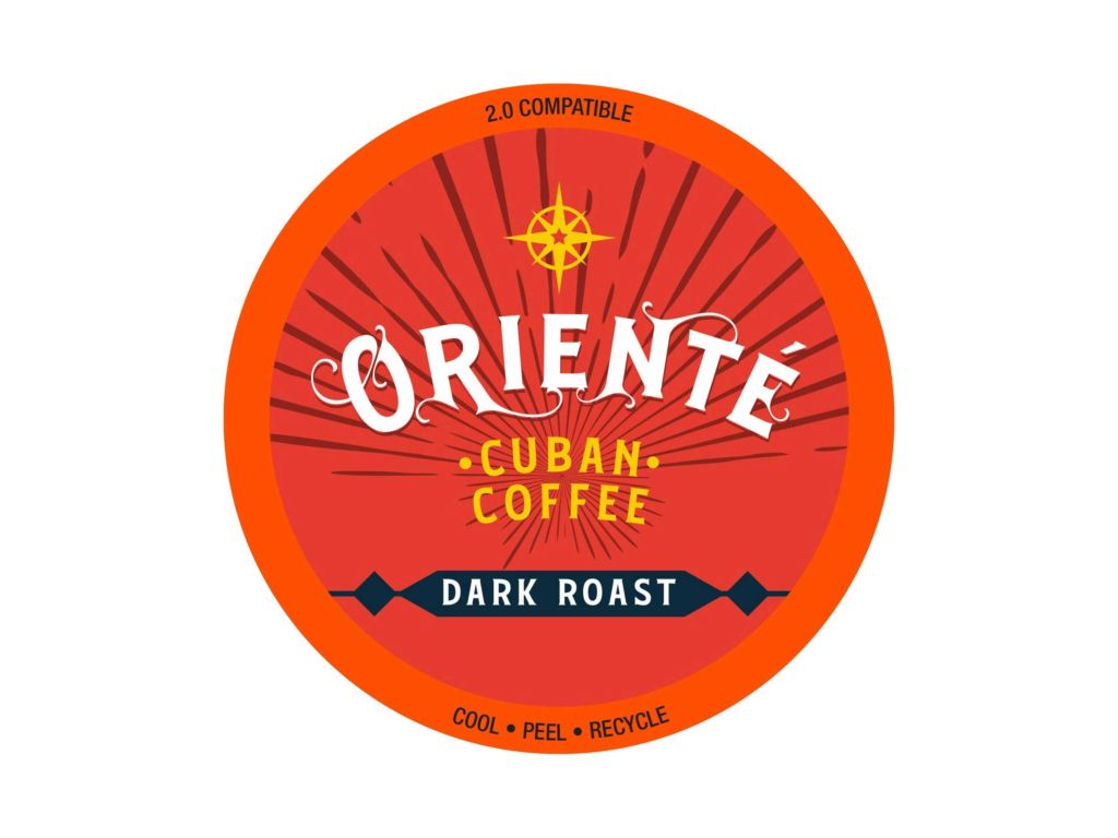 Oriente Cuban Coffee Roasters - Dark Roast Cuban Coffee - 24ct. - Recyclable Dark Roast Coffee Pods - Authentic Gourmet Cuban Coffee - Dark Roast KCup Compatible - 2X Stronger Coffee