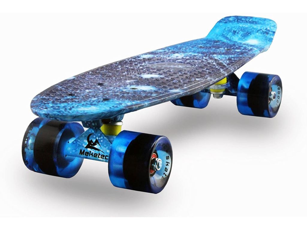 Skateboards Complete 22 Inch Mini Cruiser Retro Skateboard for Kids Boys Youths Beginners