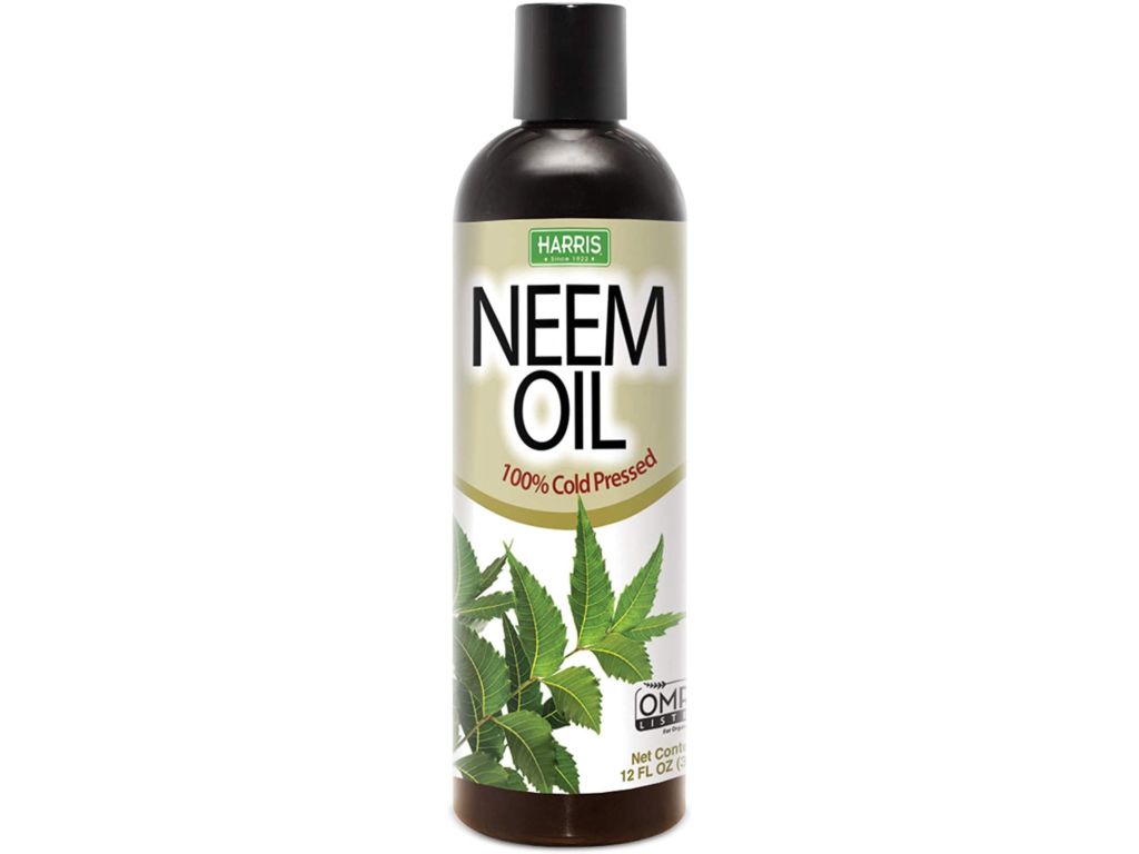 Harris Neem Oil, 100% Cold Pressed and Unrefined for Plant Spray, Skin and Hair, 12oz Cosmetic Grade Concentrate