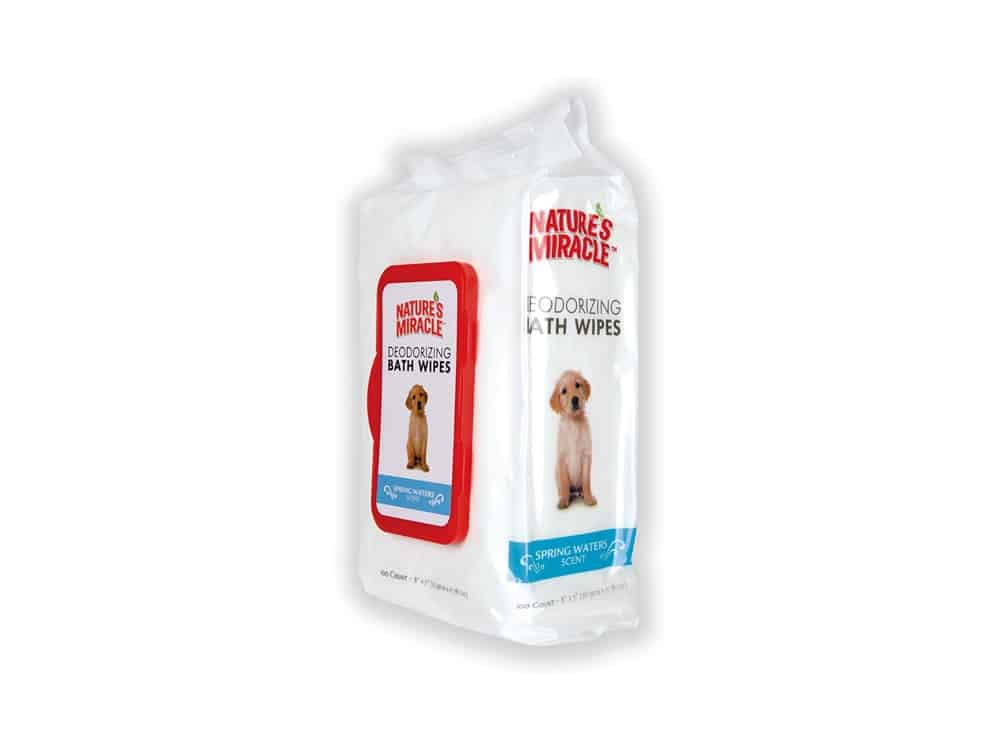 Nature's Miracle Deodorizing Bath Wipes for Dogs