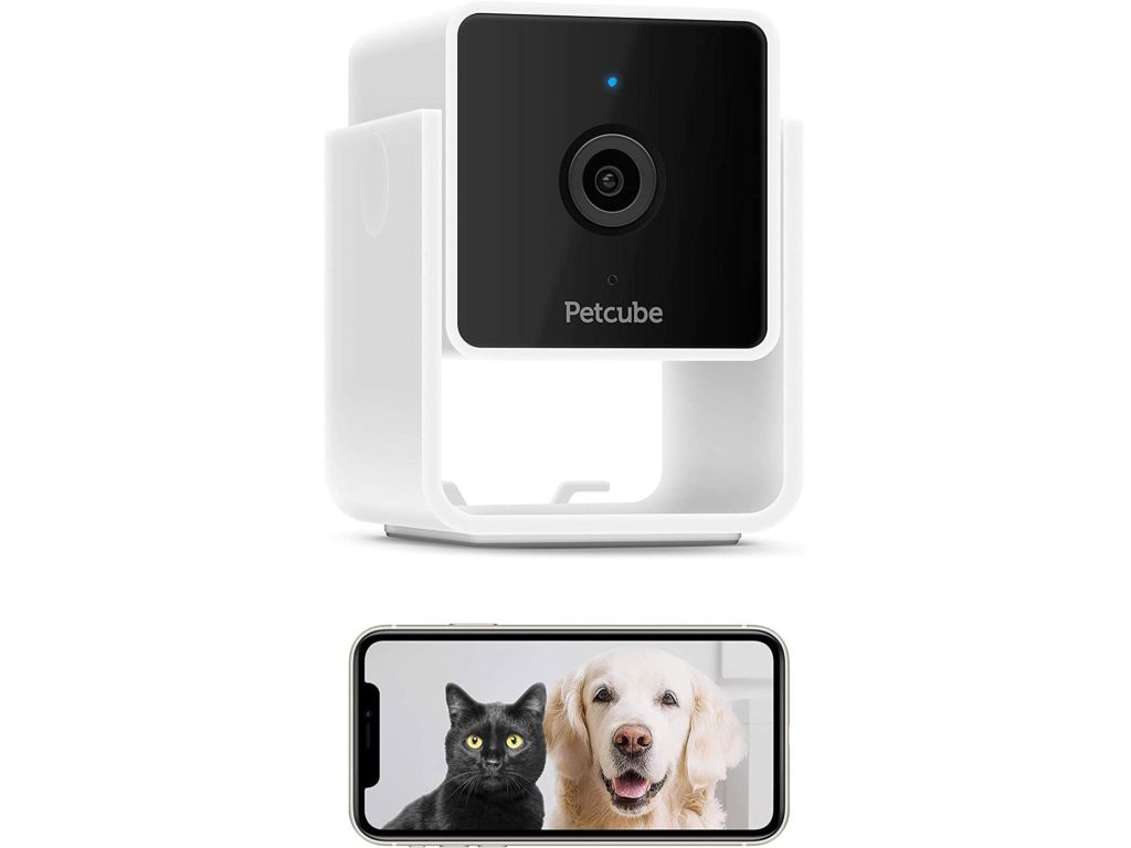 Petcube [New 2020] Cam Pet Monitoring Camera with Built-in Vet Chat for Cats & Dogs, Security Camera with 1080p HD Video, Night Vision, Two-Way Audio, Magnet Mounting for Entire Home Surveillance