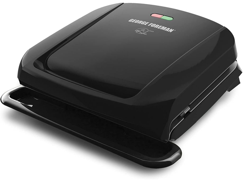 George Foreman 4-Serving Removable Plate Grill and Panini Press, Black, GRP1060B