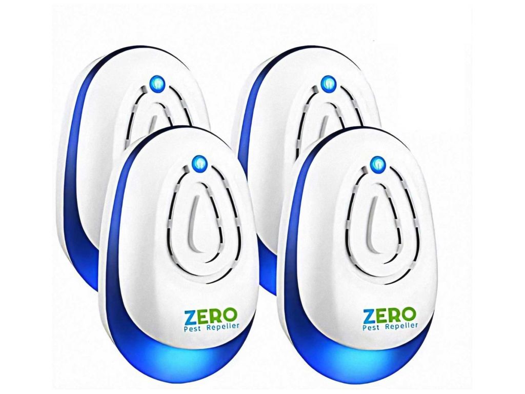 Zero Pest Ultrasonic Pest Repeller 4 Pack, Pest Control Set of Electronic Plug in Indoor for Pests