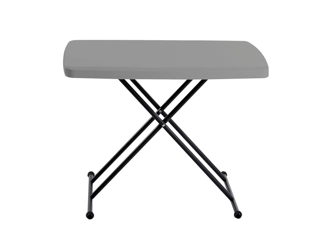 Iceberg 65491 IndestrucTable TOO 1200 Series Resin Personal Folding Table 30 x 20 Charcoal