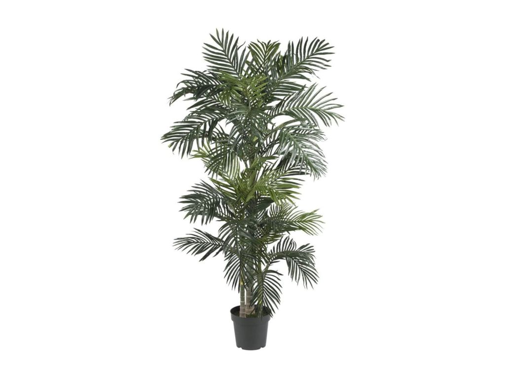 Nearly Natural 5289 6.5ft. Golden Cane Palm Silk Tree, Green
