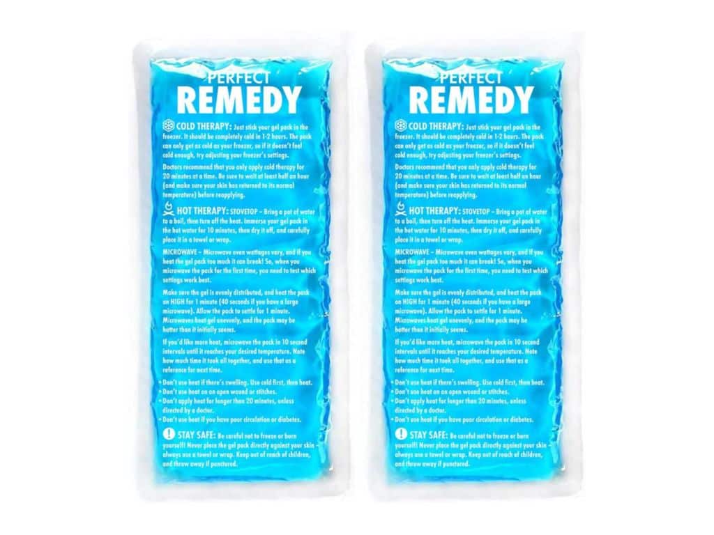 Gel Ice Packs for Injuries (2 Pack) – Reusable Cold/Hot Compress for Injury, Pain Relief, Rehabilitation, Flexible Therapy for Knee, Shoulder, Back, Neck, Ankle