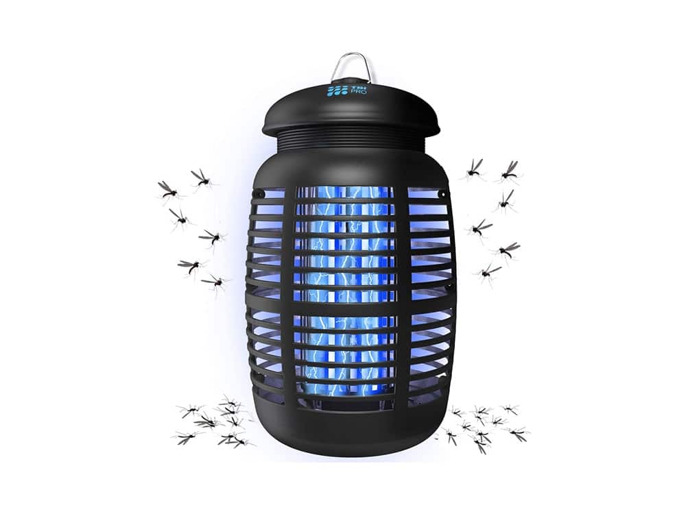 [2 in 1] Bug Zapper & Attractant - Effective 4250V Electric Mosquito Zappers Killer - Insect Fly Trap, Waterproof for Indoor & Outdoor - Electronic Light Bulb Lamp for Backyard, Patio, Home, Plug in