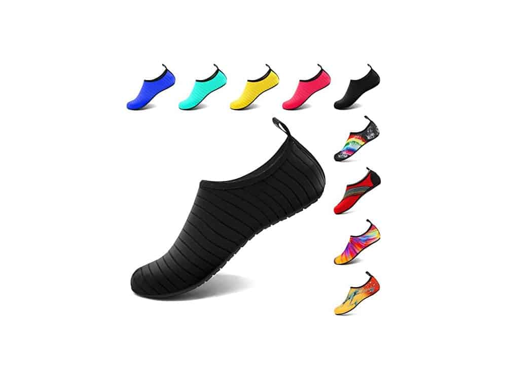 VIFUUR Water Sports Shoes Barefoot Quick-Dry Aqua Yoga Socks Slip-on for Men Women