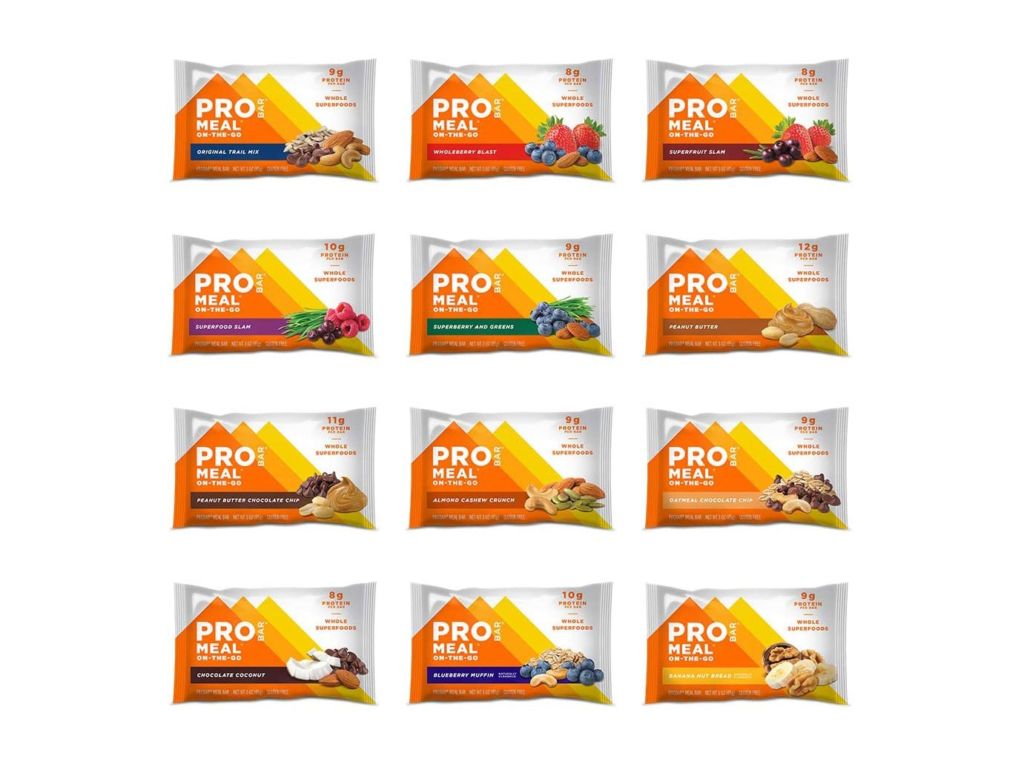 PROBAR - Meal Bar 12 Flavor Variety Pack - Natural Energy, Non-GMO, Gluten-Free, Plant-Based Whole Food Ingredients (Pack of 12)
