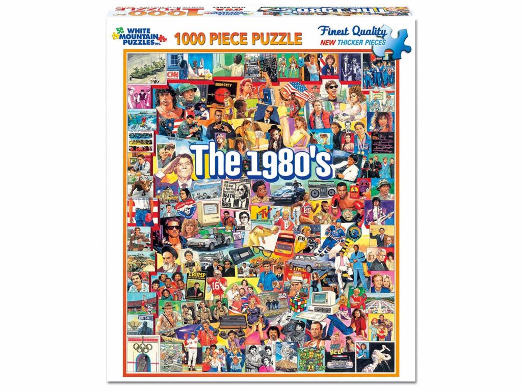 White Mountain Puzzles The Eighties - 1000 Piece Jigsaw Puzzle