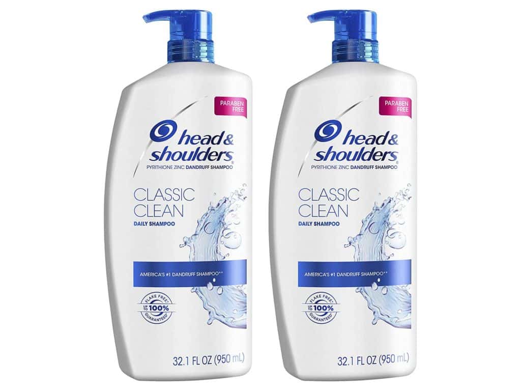 Head and Shoulders Shampoo, Anti Dandruff Treatment and Scalp Care, Classic Clean, 32.1 fl oz, Twin Pack