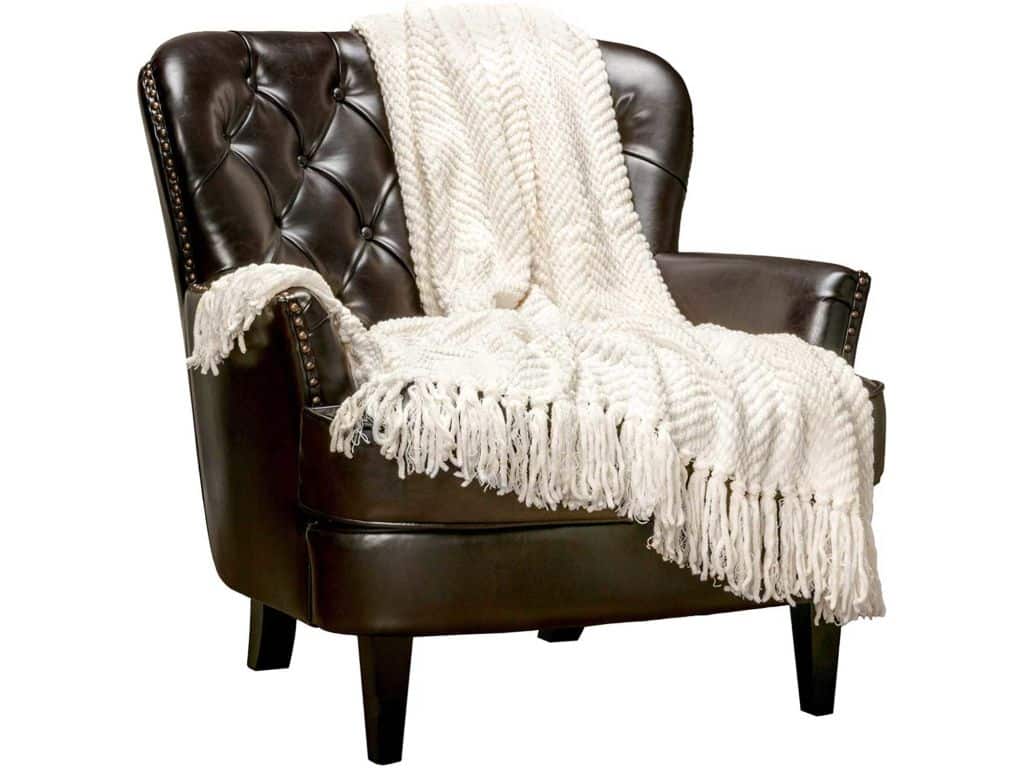 Chanasya Textured Knitted Super Soft Throw Blanket