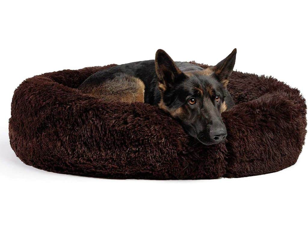Best Friends by Sheri The Original Calming Donut Cat and Dog Bed in Shag Fur, Machine Washable