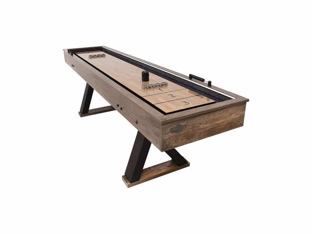 American Legend Kirkwood 9’ LED Light Up Shuffleboard Table with Bowling