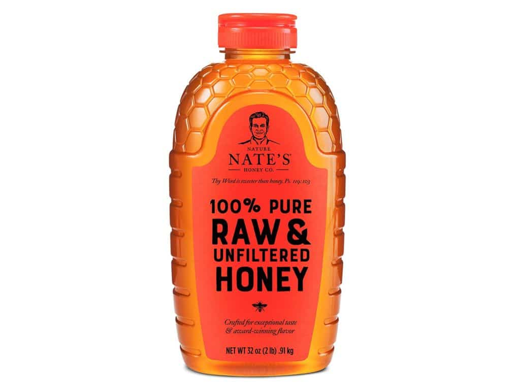 Nature Nate’s 100% Pure, Raw & Unfiltered Honey; 32oz. Squeeze Bottle; Award-Winning Taste