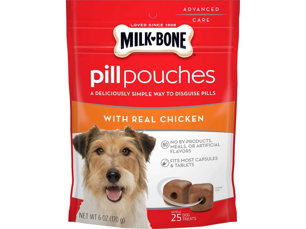 Milk-Bone Pill Pouches Dog Treats to Conceal Medication, Approx. 125 Count